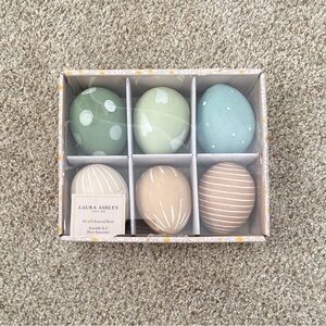Laura Ashley decorative eggs set of 6
